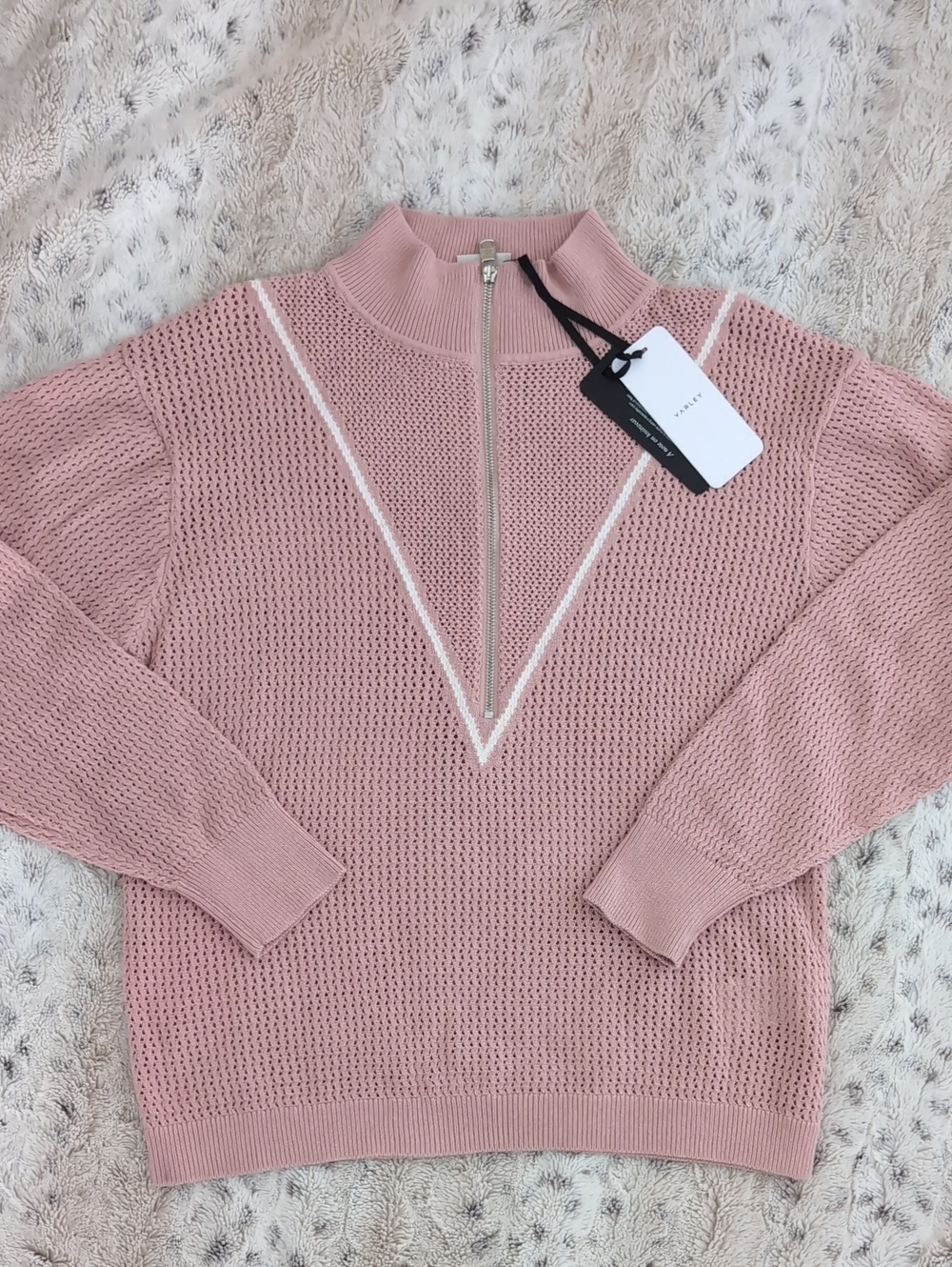 Varley Pale Mauve Calva Sweater